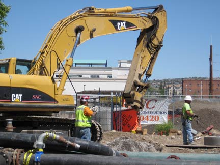 AAA baseball stadium construction, downtown Reno 6/6/08