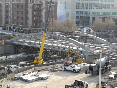 Virginia Street Bridge work site in Reno, Nevada