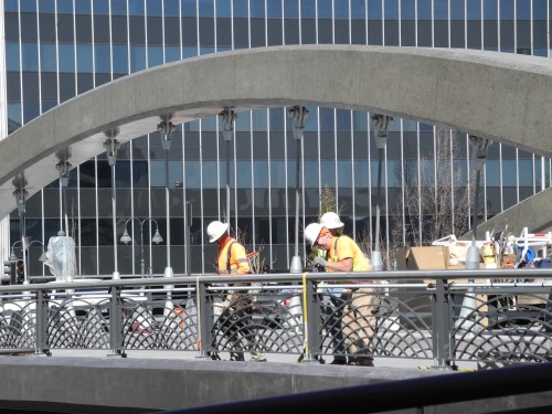 Virginia Street Bridge work site in Reno, Nevada