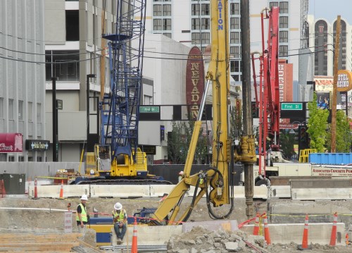 Virginia Street Bridge site work, Reno, Nevada
