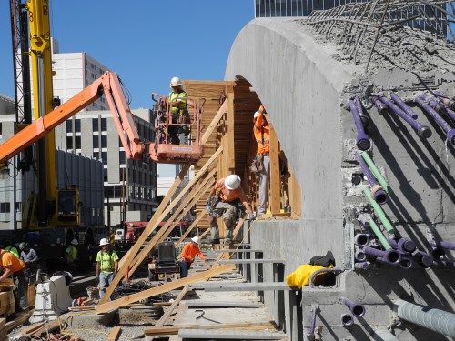 Virginia Street Bridge site work, Reno, Nevada