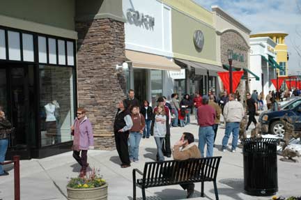 Grand opening shoppers stroll The Summit
