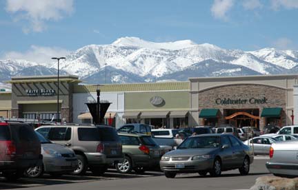 Snow-capped Sierra backdrop to The Summit