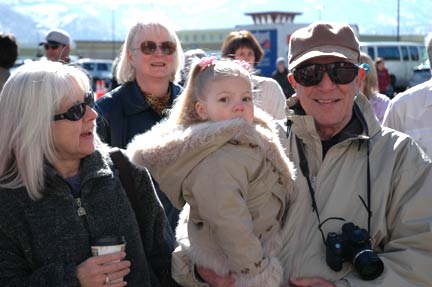 Shoppers await the grand opening