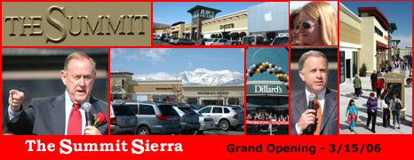 Summit Sierra Shopping Center Lifestyle Grand Opening Malls pictures Reno Mayor Bob Cashell David Silverstein Bayer Properties