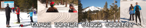 Cross Country skiing Tahoe Donner Truckee California