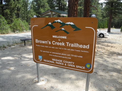 Brown's Creek Trailhead, south Reno, Nevada, NV