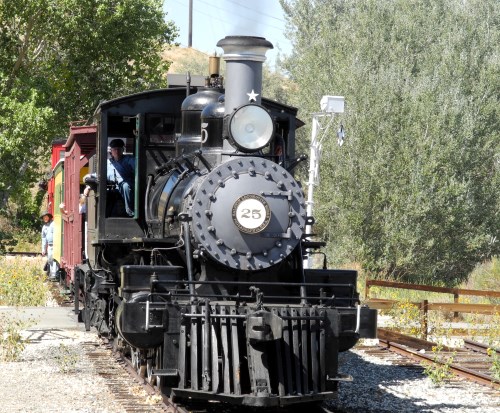 Steam train rides at the Nevada State Railroad Museum, Carson City